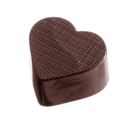 Chocoladevorm hartje geruit