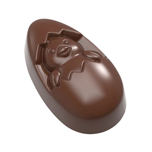 Chocoladevorm bouchée kuiken in ei