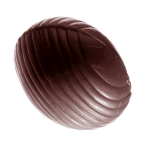 Chocoladevorm ei gestreept ovaal