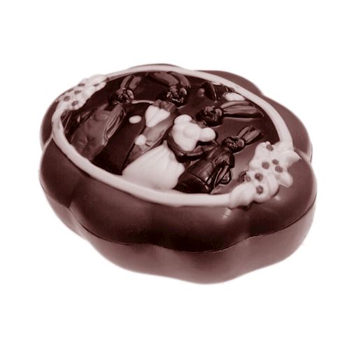 Chocoladevorm haasfamilie bonbonniere