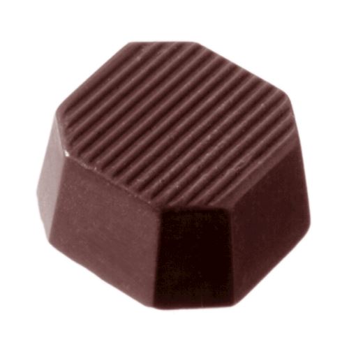 Chocoladevorm achthoek gestreept