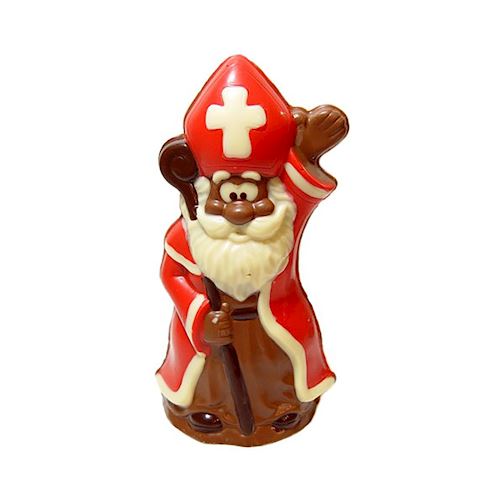 Chocoladevorm sinterklaas zwaait 90 mm
