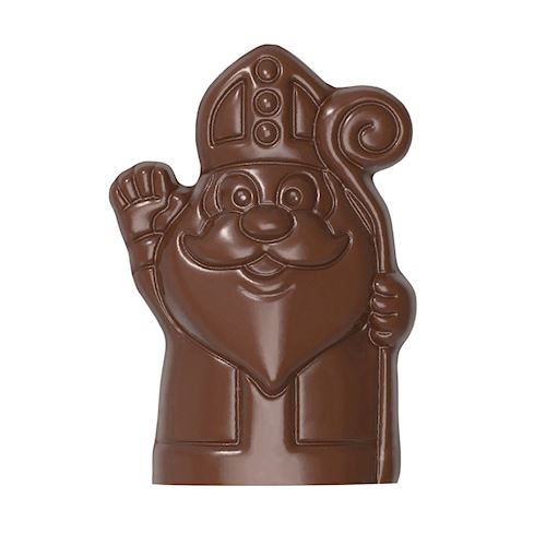 Chocoladevorm magneten Sinterklaas zwaait 150 mm