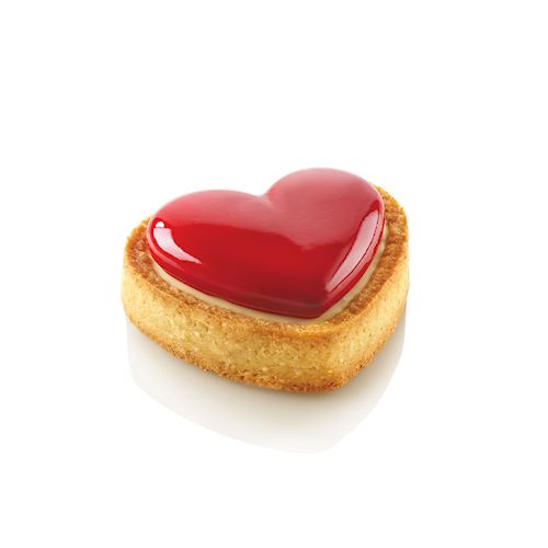 Silikomart Tarte Ring Amore 80 x 70 mm - 8 pcs