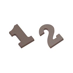 Chocoladevorm cijfers 1 & 2