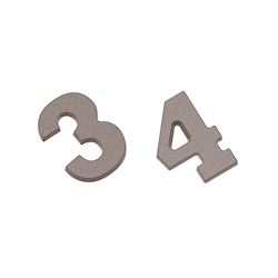 Chocoladevorm cijfers 3 & 4